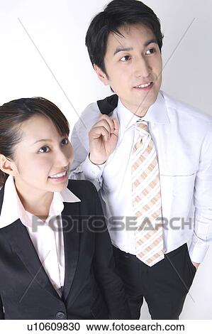 Stock Image - Boss and subordinate. Fotosearch