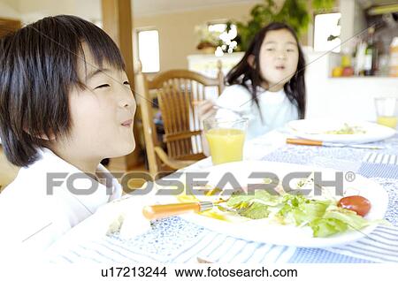 Picture - Breakfast scene. Fotosearch