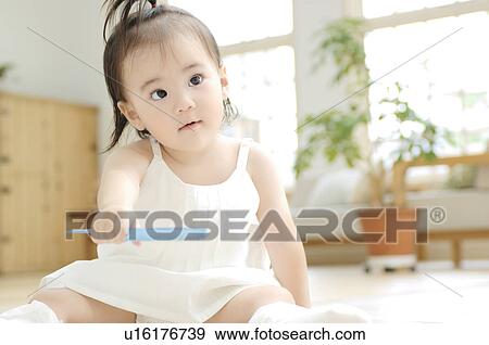 Cute baby View Large Photo Image Stock Photo - Cute baby. Fotosearch