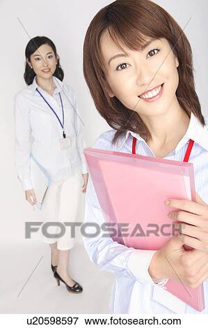 Stock Photo - Portrait of business lady. Fotosearch