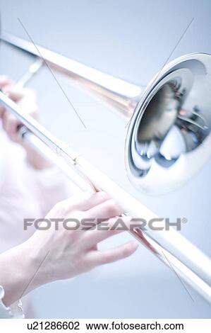 Stock Image - Trombone. Fotosearch