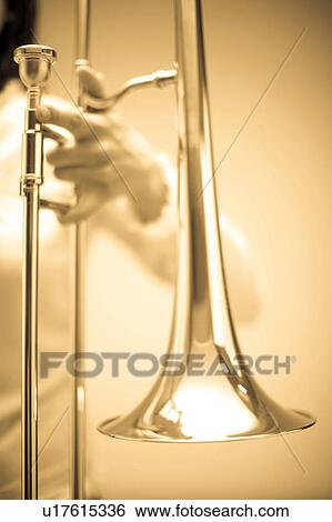Trombone View Large Photo Image Stock Photograph - Trombone. Fotosearch