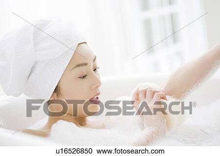Bathed woman View Large Photo Image Stock Image - Bathed woman. Fotosearch