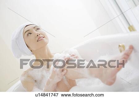 Stock Photo - Bathed woman. Fotosearch