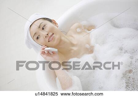Bathed woman View Large Photo Image Stock Photography - Bathed woman. Fotosearch