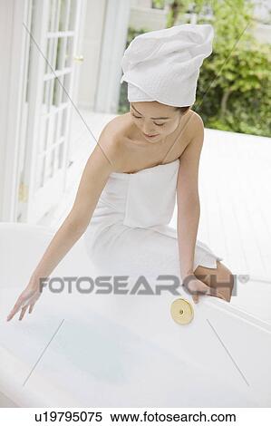 Bathed woman View Large Photo Image Stock Photography - Bathed woman. Fotosearch