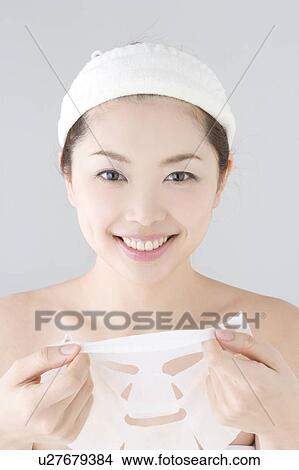 Woman who does skin care View Large Photo Image Picture - Woman who does skin care. Fotosearch