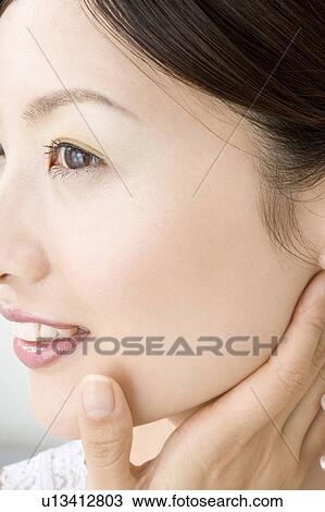 Stock Image - Woman who does skin care. Fotosearch