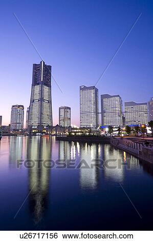 Stock Photograph - Minatomirai buildings. Fotosearch