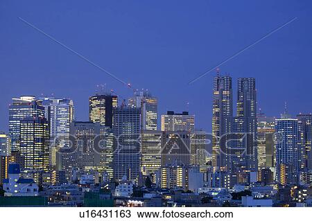 Shinjuku high-rise buildings View Large Photo Image Stock Image - Shinjuku high-rise buildings. Fotosearch