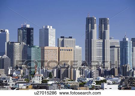 Tokyo newly developed city center View Large Photo Image Stock Photograph - Tokyo newly developed city center. Fotosearch