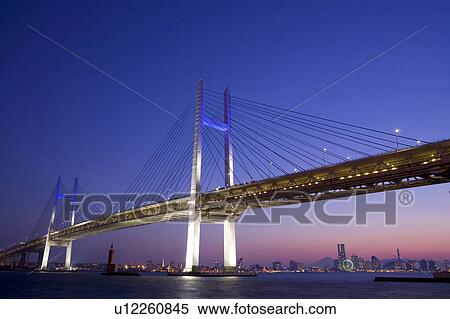 Stock Photography - Yokohama bay bridge. Fotosearch