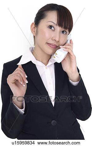 Business lady talking View Large Photo Image Picture - Business lady talking. Fotosearch