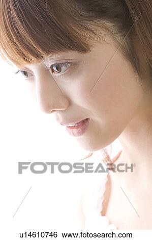 Stock Photograph - Portrait of woman. Fotosearch