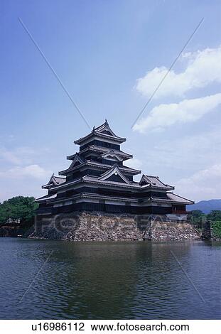 Stock Image - Matsumoto Castle in Nagano Prefecture, Japan. Fotosearch