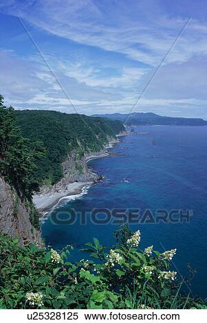 Unosu Cliff in Iwate Prefecture, Japan View Large Photo Image Stock Photography - Unosu Cliff in Iwate Prefecture, Japan. Fotosearch