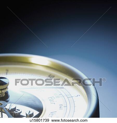 Stock Photo - Barometer, close-up. Fotosearch