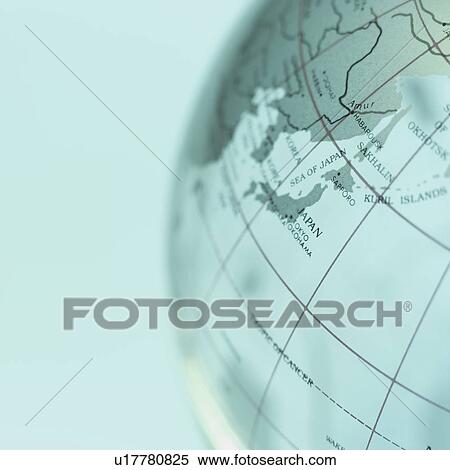 Stock Photography - Close-up of globe. Fotosearch