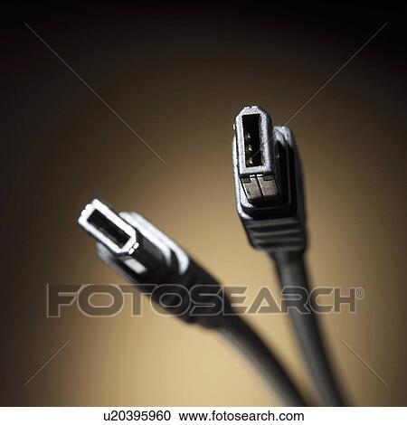IEEE1394 cable, close-up View Large Photo Image Stock Image - IEEE1394 cable, close-up. Fotosearch