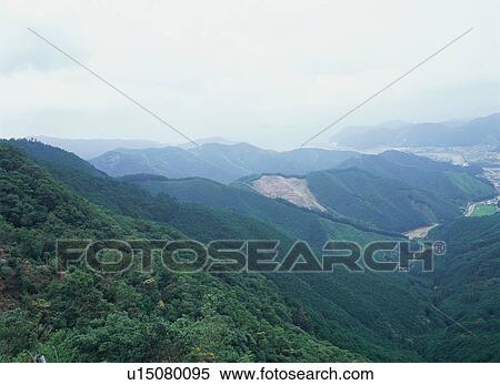 Kii Mountains View Large Photo Image Stock Photography - Kii Mountains. Fotosearch