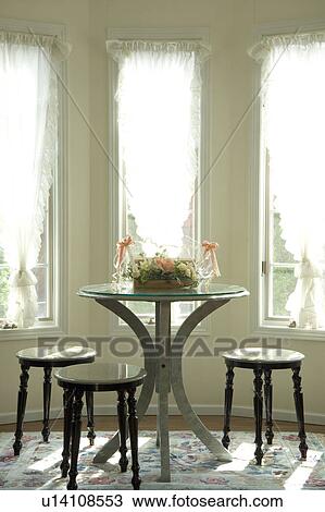 Table and stools View Large Photo Image Stock Image - Table and stools. Fotosearch