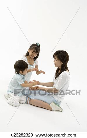 Mother and children View Large Photo Image Stock Photo - Mother and children. Fotosearch