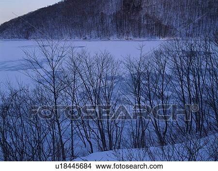 Picture - Frozen lake. Fotosearch