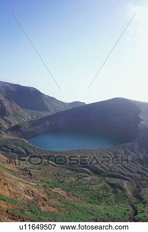 Stock Photo - Okama in Zao, Yamagata Prefecture, Japan. Fotosearch