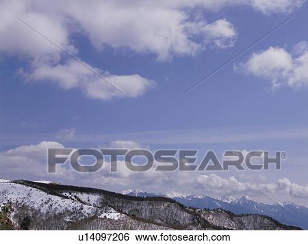 Snowcapped mountain in Nagano Prefecture, Japan View Large Photo Image Stock Photograph - Snowcapped mountain in Nagano Prefecture, Japan. Fotosearch