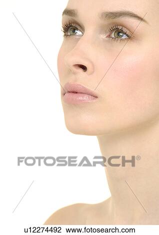 Close-up of a young woman View Large Photo Image Stock Image - Close-up of a young woman. Fotosearch