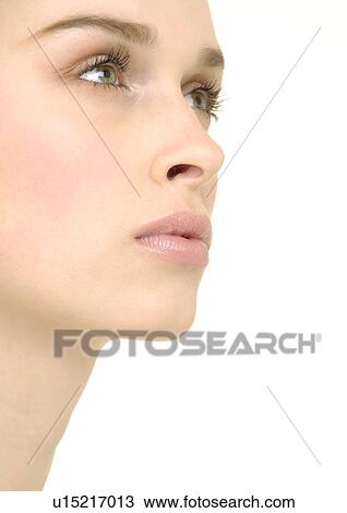 Close-up of a young woman View Large Photo Image Stock Image - Close-up of a young woman. Fotosearch