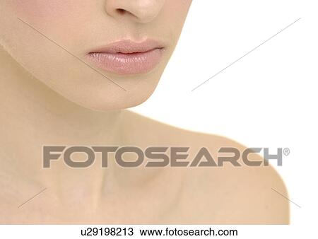Stock Image - Close-up of a young woman. Fotosearch