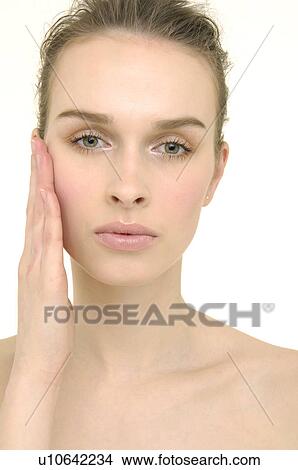 Picture - Portrait of a young woman. Fotosearch