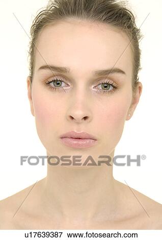 Stock Photo - Portrait of a young woman. Fotosearch