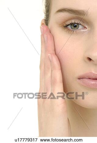 Stock Photo - Portrait of a young woman. Fotosearch