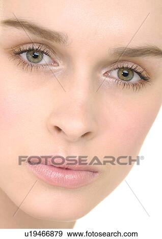 Stock Photo - Portrait of a young woman. Fotosearch