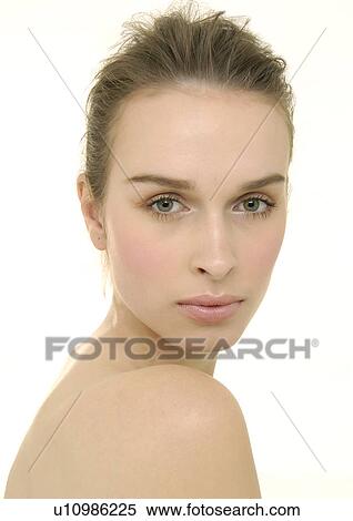 Stock Photography - Portrait of a young woman. Fotosearch