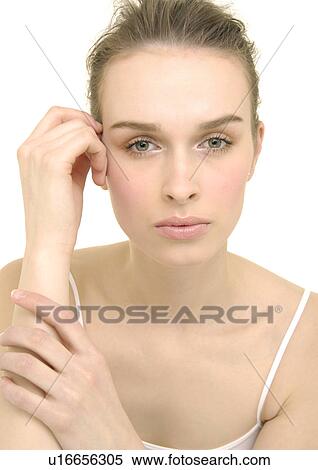 Stock Photography - Portrait of a young woman. Fotosearch