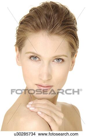 Portrait of a young woman View Large Photo Image Picture - Portrait of a young woman. Fotosearch