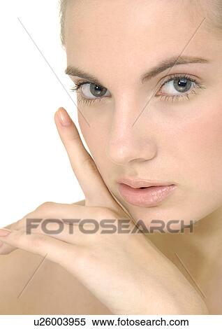 Portrait of a young woman View Large Photo Image Stock Photography - Portrait of a young woman. Fotosearch