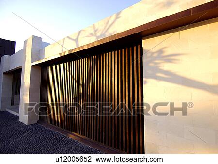 Wooden door of a garage View Large Photo Image Stock Image - Wooden door of a garage. Fotosearch
