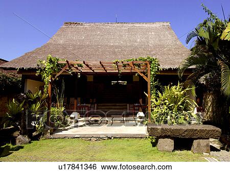 Facade of a bungalow View Large Photo Image Stock Photograph - Facade of a bungalow. Fotosearch