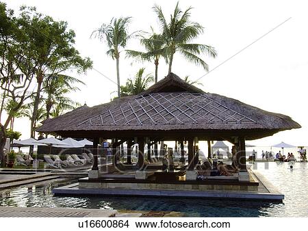 View of a shade in an opulent resort. View Large Photo Image Picture - View of a shade in an opulent resort.. Fotosearch