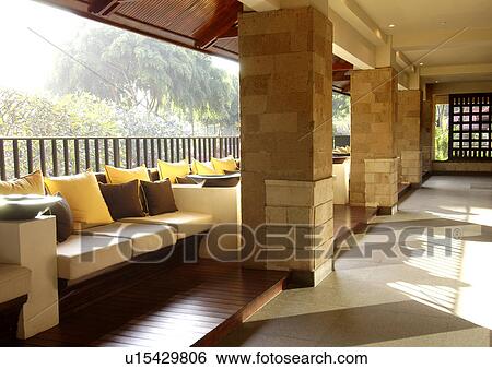View of lounges alongside a corridor. View Large Photo Image Stock Photograph - View of lounges alongside a corridor.. Fotosearch