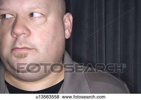 Bald man looking to side View Large Photo Image Stock Photo - Bald man looking to side. Fotosearch