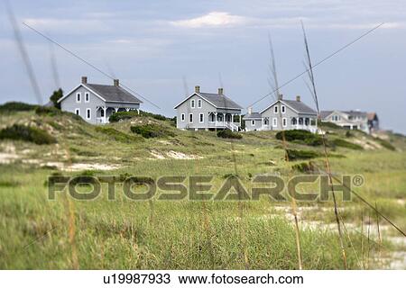 Scenic houses at coast of Bald Head Island, North Carolina. View Large Photo Image Stock Image - Scenic houses at coast of Bald Head Island, North Carolina.. Fotosearch