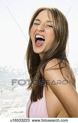 Woman in swimsuit with sassy View Large Photo Image Stock Image - Woman in swimsuit with sassy. Fotosearch