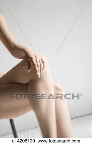 Stock Photo - Close-up of woman's bare legs. Fotosearch