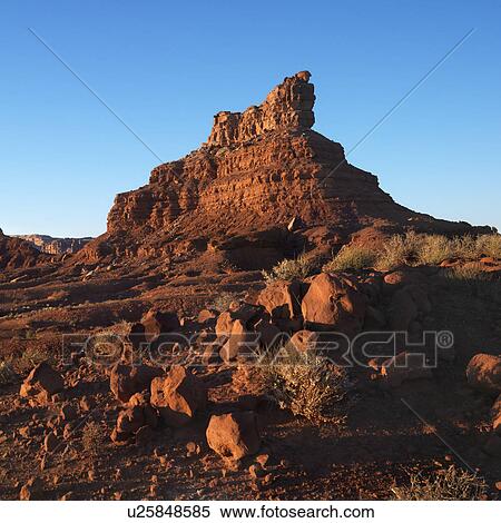Stock Photography - Garden of the Gods rock formations in desert land of Utah. Fotosearch