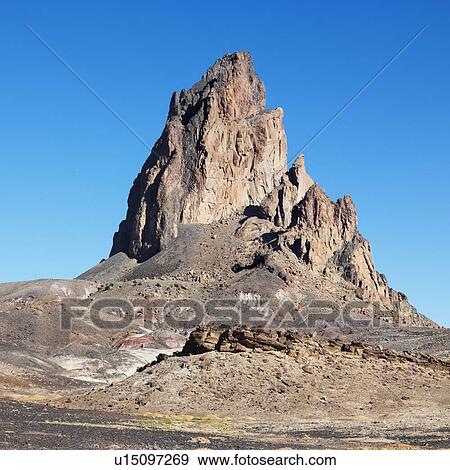 Stock Photo - Rock formation in desert of Monument Valley, Utah. Fotosearch